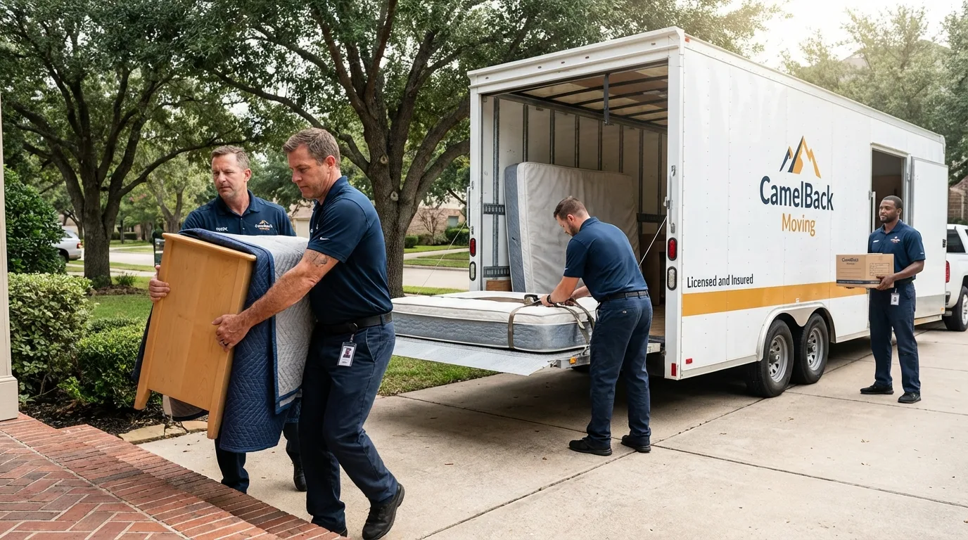 Crew loading residential truck for cross-state move from Willow Street, PA